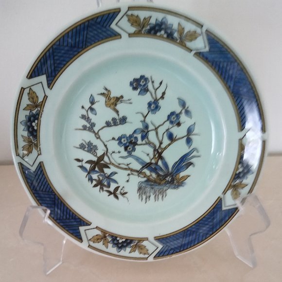Vintage Ming Toi Blue -- 8 Salad Plates - 8